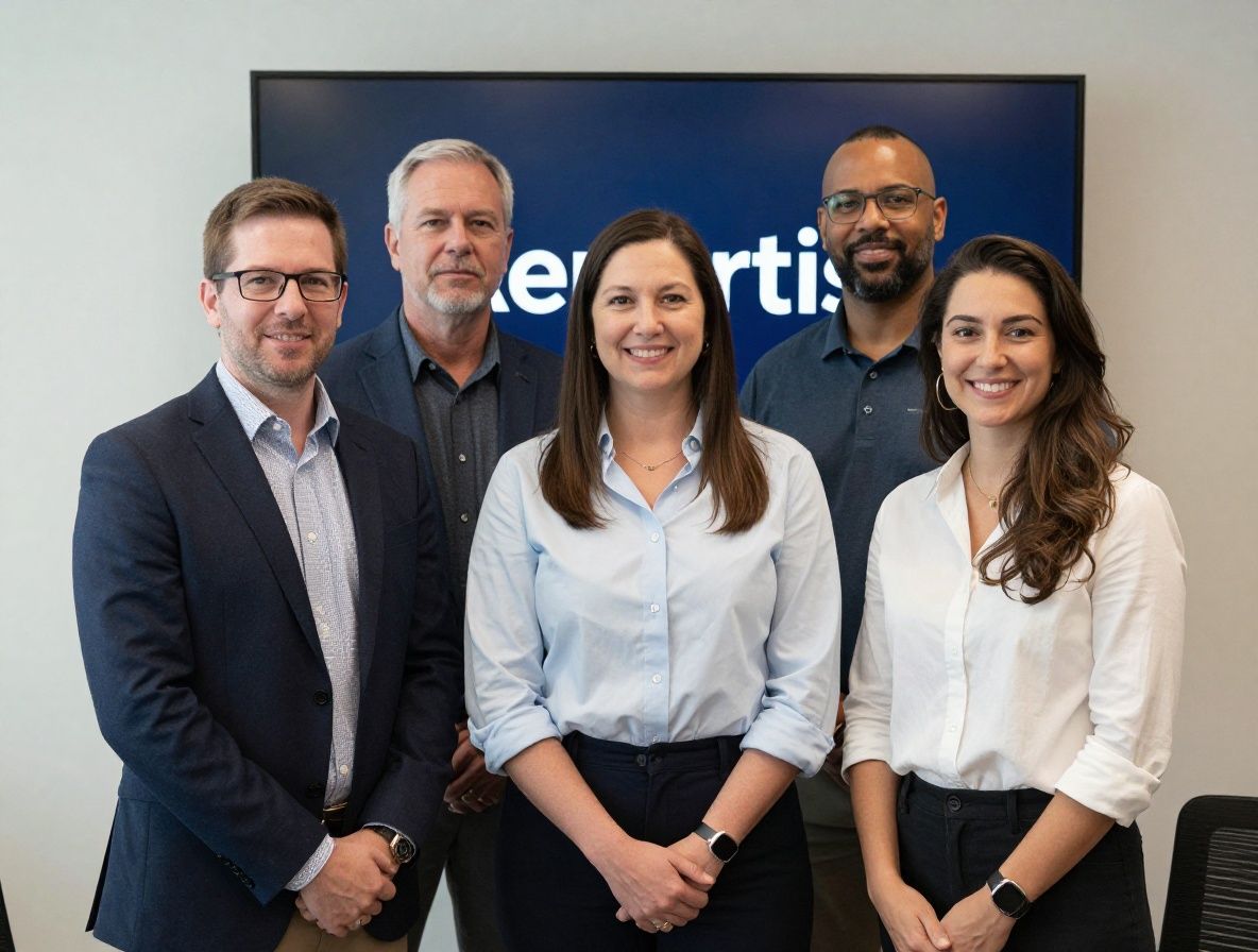 Команда преподавателей Reportis в конференц-зале образовательного центра в Далласе — профессионалы из медиа, PR и цифровых коммуникаций