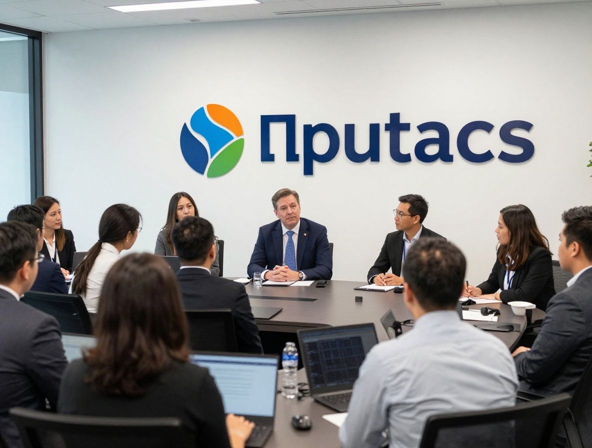 PR-специалист проводит антикризисный брифинг перед журналистами в конференц-зале корпоративного офиса в деловом центре Dallas